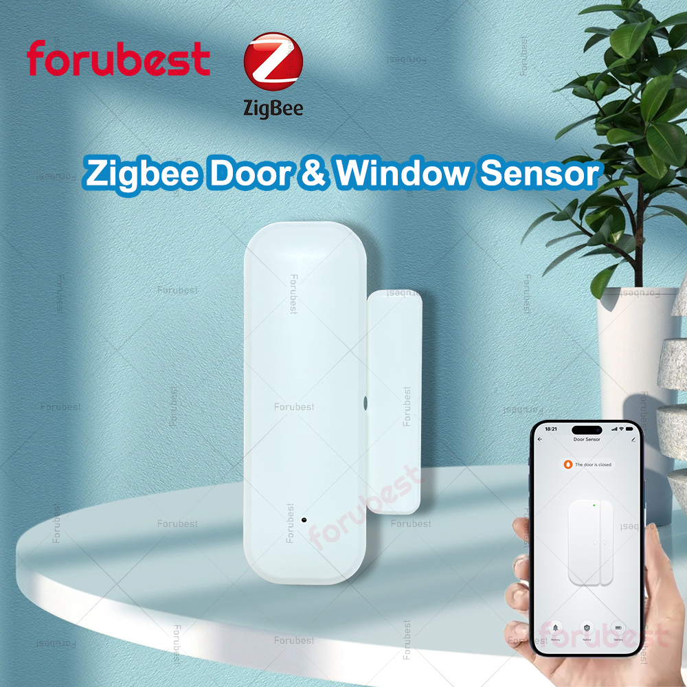 Умный датчик открытия/закрытия Zigbee, датчик открытия/закрытия, приложение, удаленный монитор, датчик охранной безопасности для дома, поддержка домашнего помощника Z2M