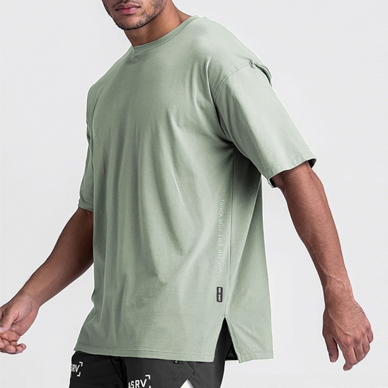 T-Shirt de Sport à manches courtes pour hommes, séchage rapide, respirant, Patchwork, chemise de Fitness, vêtements d'entraînement