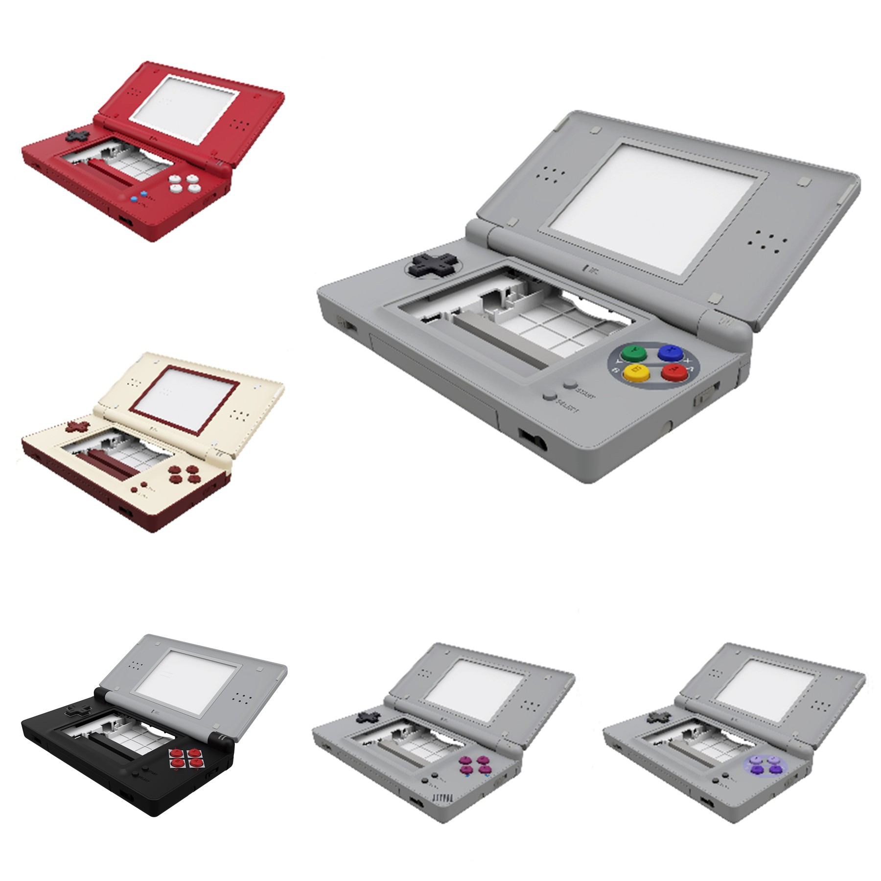 Сменный полный корпус eXtremeRate для Nintendo DS Lite, чехол с кнопками, объектив экрана для NDSL — SFC SNES Classic