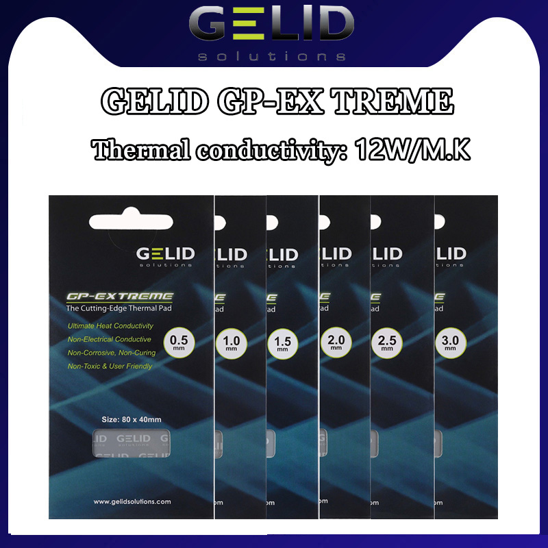 GELID GP-EXTREME Multifunktionales Hochleistungs-Wärmeleitpad für CPU/GPU-Grafikkarten und Motherboards