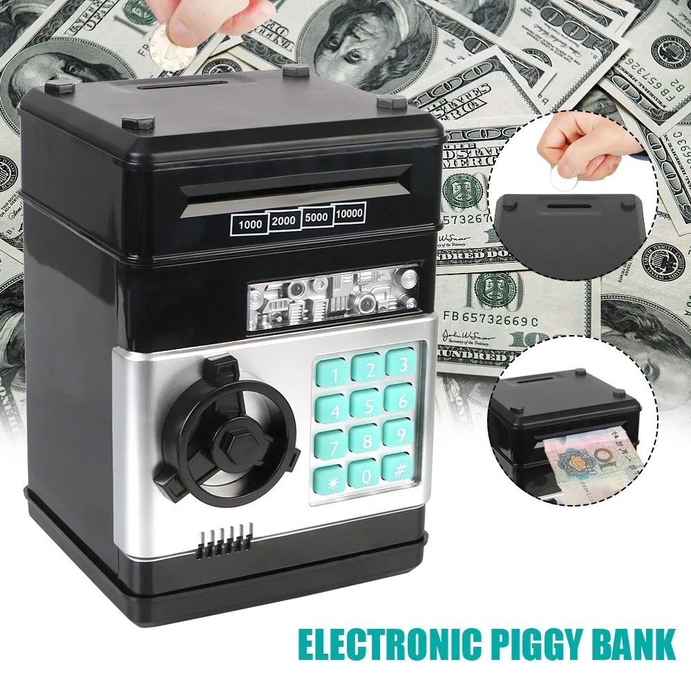 Elektronisches Sparschwein atm Passwort Spar büchse Geldmünzen Sparbox atm Bank automat Safe automatische Einzahlung Kinder Weihnachts geschenk