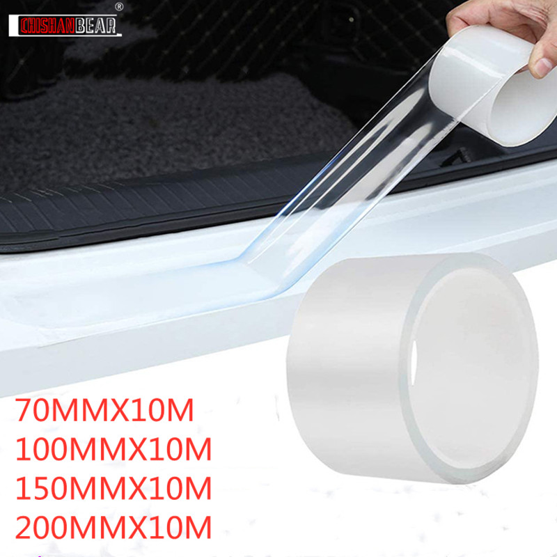 Transparente Aufkleber Autotürschutz Anti Scratch Nano Tape Auto Kofferraumschwelle Verschleißschutzfolie Türkantenschutz
