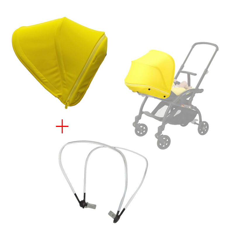 Toldo parasol para cochecito Bugaboo Bee Bee3 Bee5, toldo textil o parasol con abrazaderas de soporte para varillas, techo para cochecito de bebé