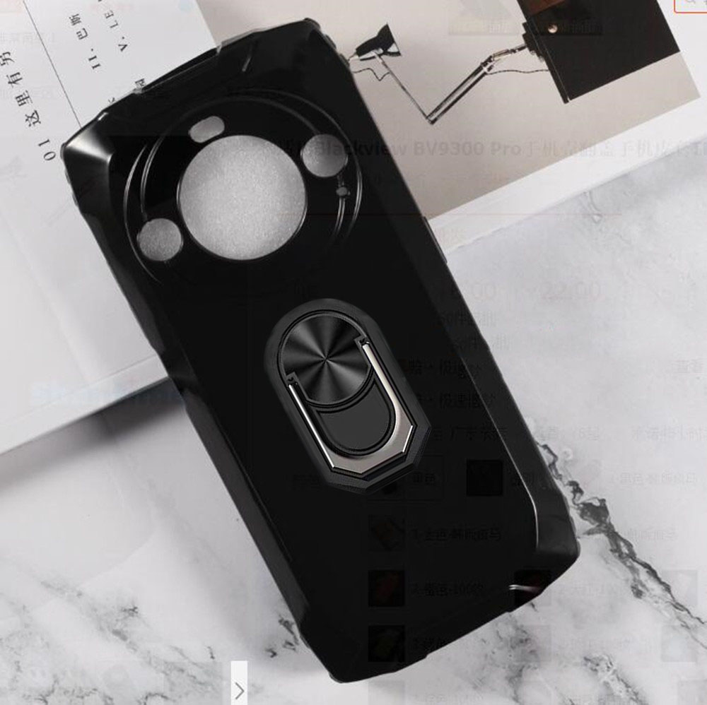 FÜR Blackview BV9300 Pro 6,7 "BlackviewBV9300 BV9300Pro Zurück Ring Halter Halterung Telefon Fall Smartphone TPU Weiche Silikon Abdeckung