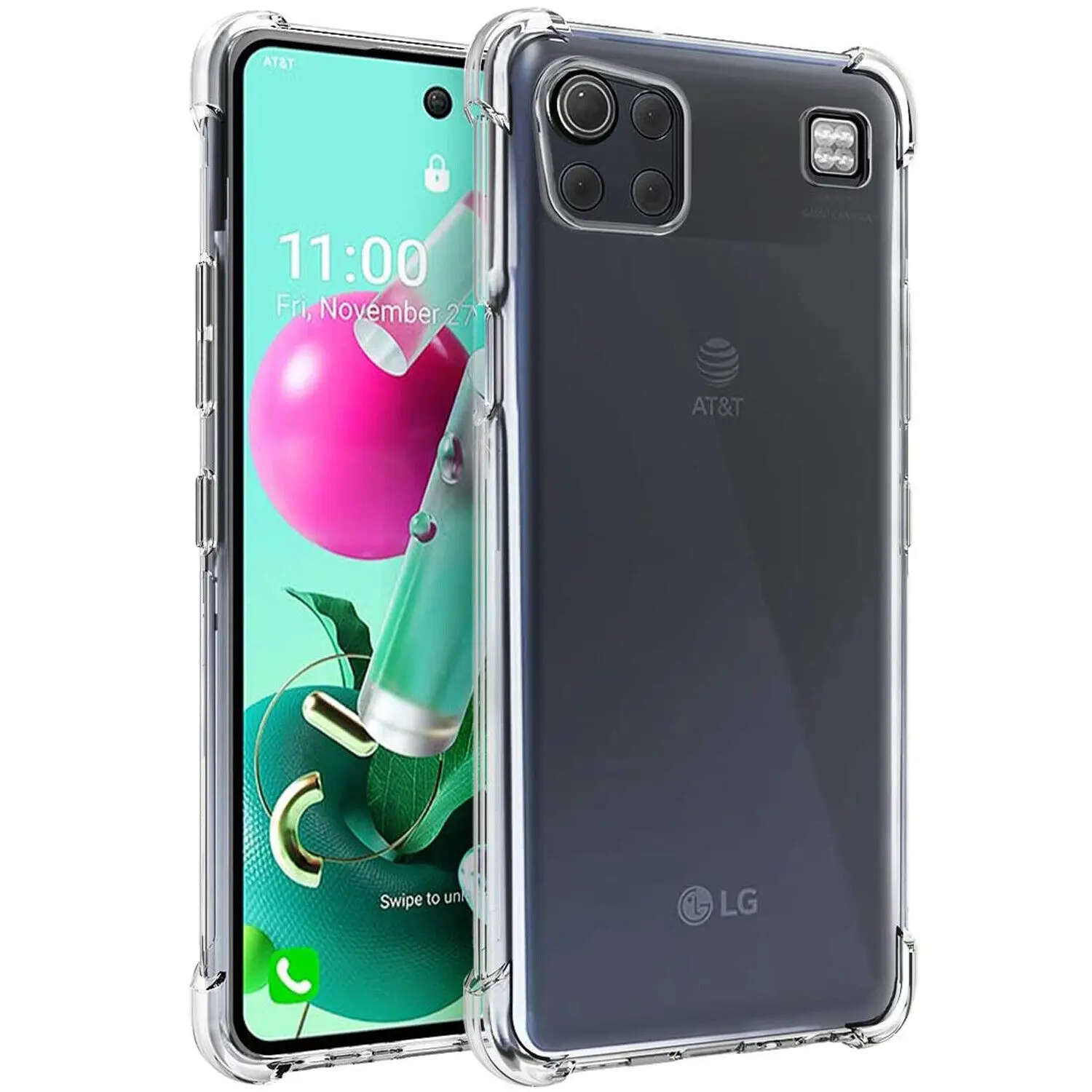 Miękkie, przezroczyste etui na telefon TPU dla LG K92 5G K52 K62 K42 K51S K41S G7 ThinQ G6 Wstrząsoodporna poduszka powietrzna Pokrowiec ochronny Coque