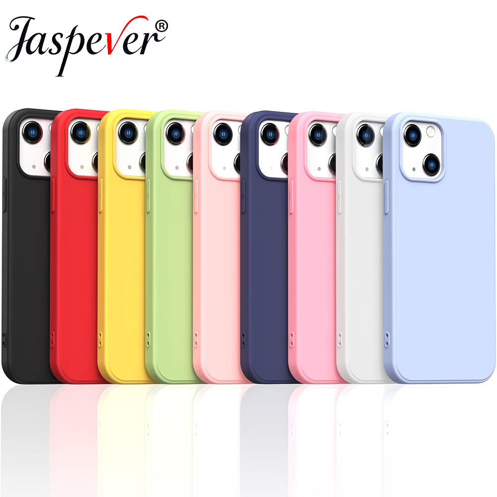 Coque souple mate en Silicone coloré couleur bonbon pour iPhone 16e 16 15 14 13 12 Pro Max Plus Mini coque arrière Ultra fine de luxe
