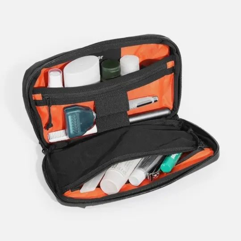 Necessaire de Viagem 3 em 1: Bolsa de Higiene Pessoal, Bolsa de Armazenamento Digital e Bolsa de Maquiagem, Impermeável e de Alta Estética