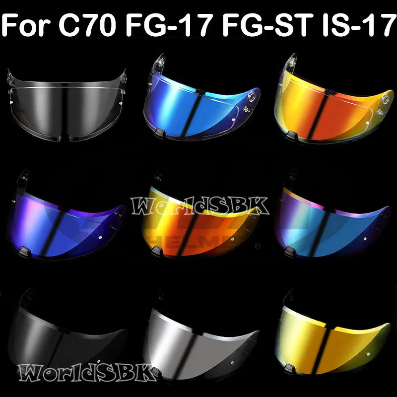 HJ20M Helm Schild voor HJC C70 IS-17 FG-17 FG-ST Motorhelm Vizier Uv-bescherming Casco Moto Visera Zonnescherm