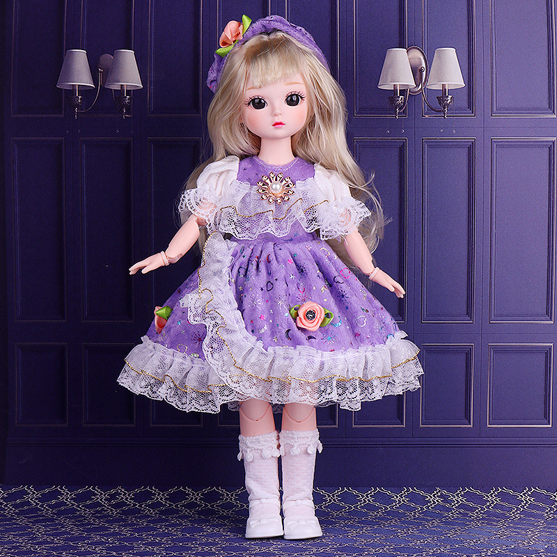 1/6 30 センチメートル BJD 人形女の子 DIY ドレスアッププリンセスおもちゃ 3D シミュレーション目メイク 21 可動関節人形と服セット