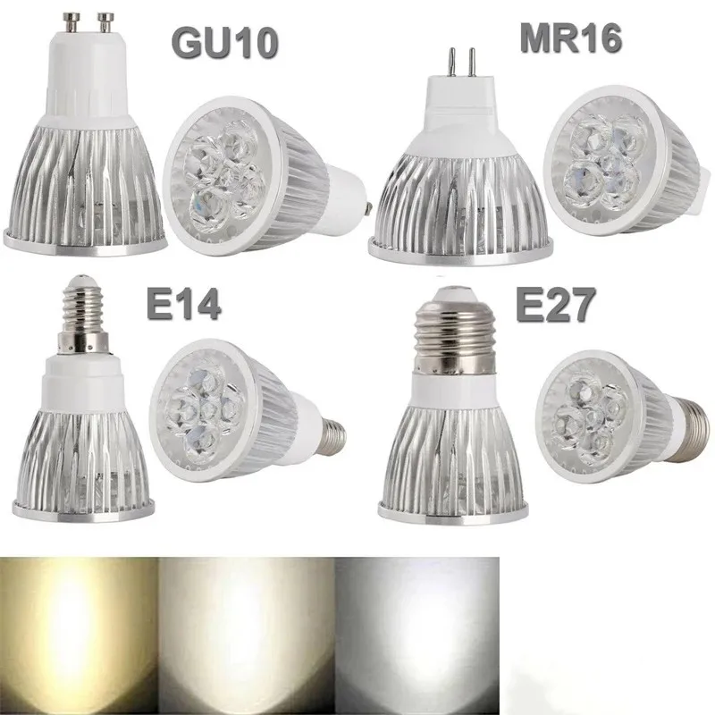 Super Terang 9W 12W 15W GU10 220V 110V Lampu Sorot LED E14 E27 GU5.3 MR16(12V) Lampu Gantung Daya Tinggi Ganti Halogen B