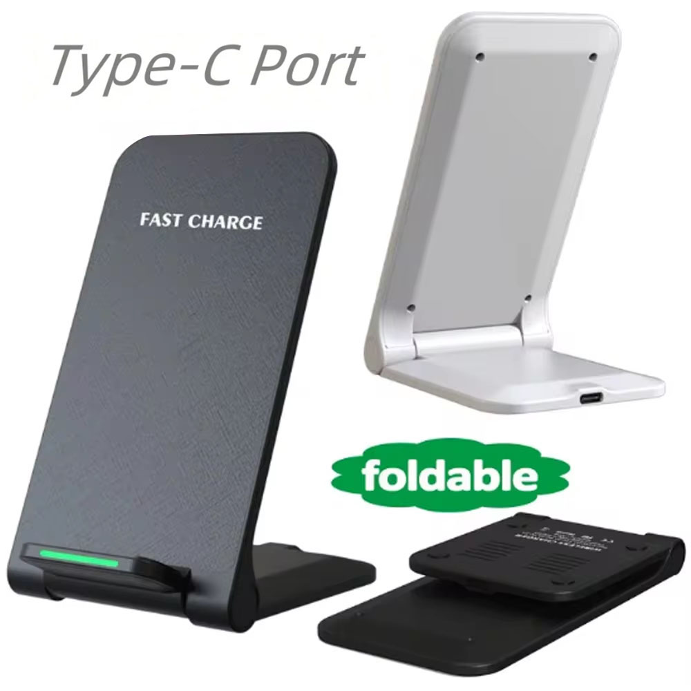 Wireless Charger Stand Pad Fast Charging Foldable For IPhone17/16/15/14 Samsung S21 S24 S8 Huawei Quick Charger