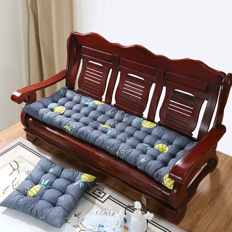 3 seat Thick Bench Seat Cushion For Indoor Backrest Chair Seat Pad Sofa Decorative Cushions Tatami Long Bench Cushion Home Decor