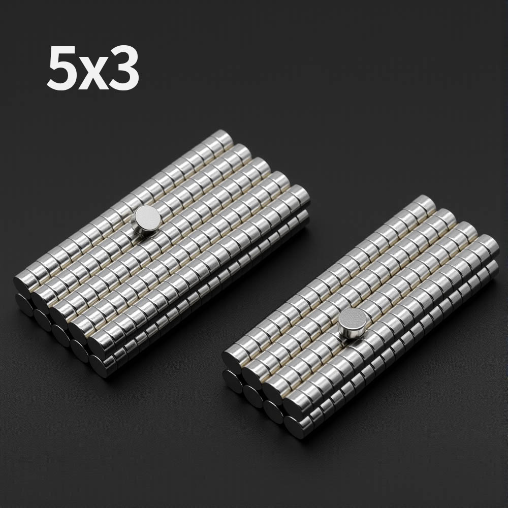 5x3mm aimant néodyme puissant N35 NdfeB imanes magnétiques permanents ronds Super forts aimants de réfrigérateur bricolage