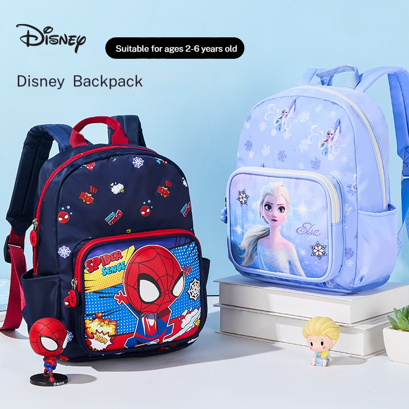 Disney Kindergarten Backpack for Boys and Girls Cartoon-Printed, Breathable, Ultra-Lightweight, Large Capacity Multi-Compartment