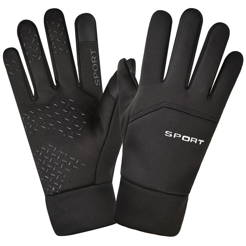 Guanti da corsa per sport all'aria aperta invernali Touch screen caldo Guanti da palestra per fitness a dita intere per uomo Donna Guanti magici lavorati a maglia