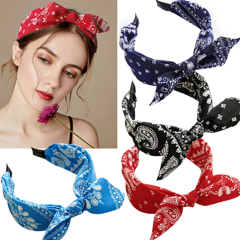 Nieuwe Vrouwen Soft Solid Print Hoofdbanden Vintage Cross Knoop Elastische Haarbanden Bandana Voor Vrouw Meisjes Haarbanden Haar Accessoires