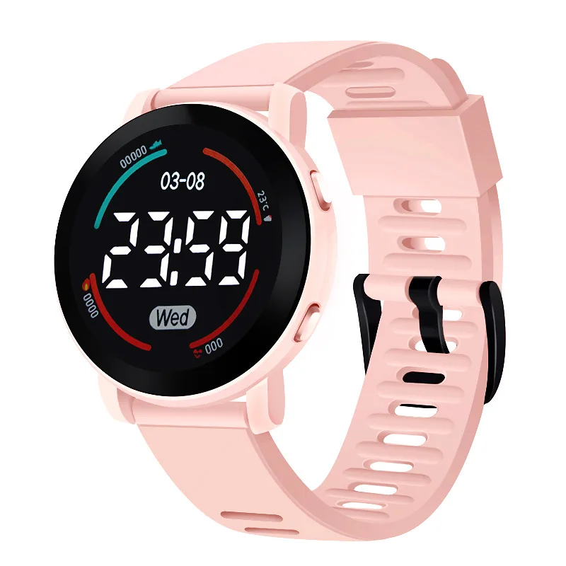 Reloj electrónico deportivo Led para estudiantes, luminoso, resistente al agua, informal, minimalista, regalo Unisex, Saat Zegarek