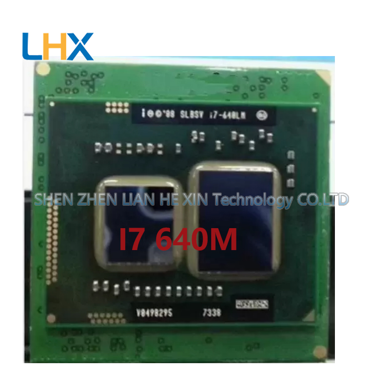 Processeur CPU I7 640M, fréquence 3.46G, cache 4M, en stock, livraison rapide