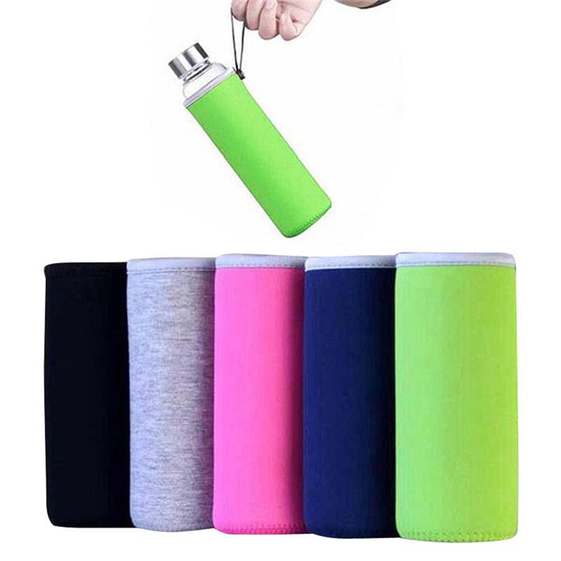 Funda de Neopreno para Botella de Agua Deportiva de 550 ml, Bolsa Aislante Portátil con Ventosa, Accesorio para Deporte y para Acampada
