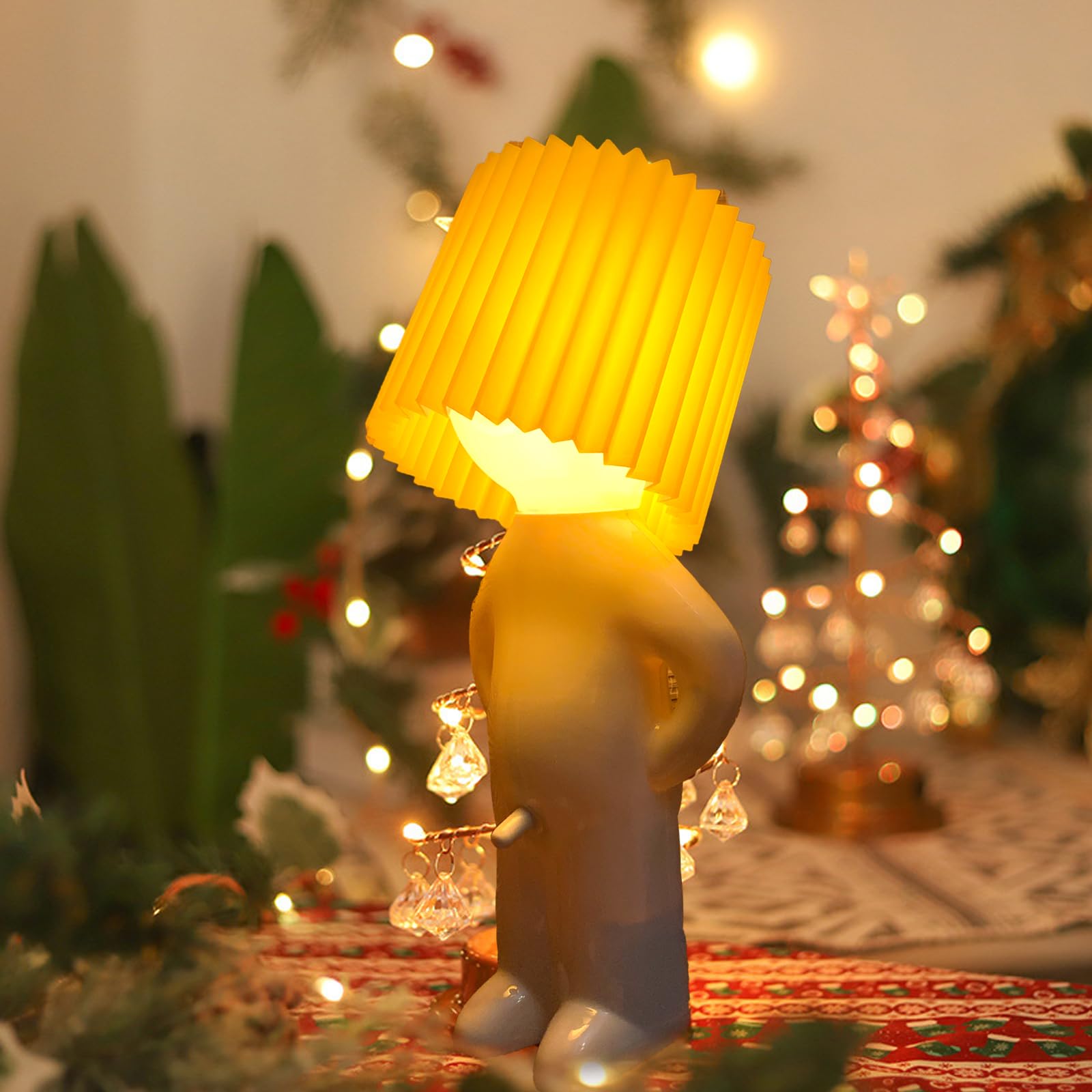 Petite lampe de table créative pour enfants, veilleuse de petit garçon coquin, lampe de timide pour la maison, la chambre, le bureau de chevet, cadeau de décoration