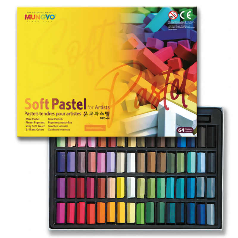 MUNGYO 64 цвета нетоксичный квадратный мел мягкая масляная пастель квадратные мини-пастельные палочки набор художественная живопись канцелярские принадлежности MPS Корея