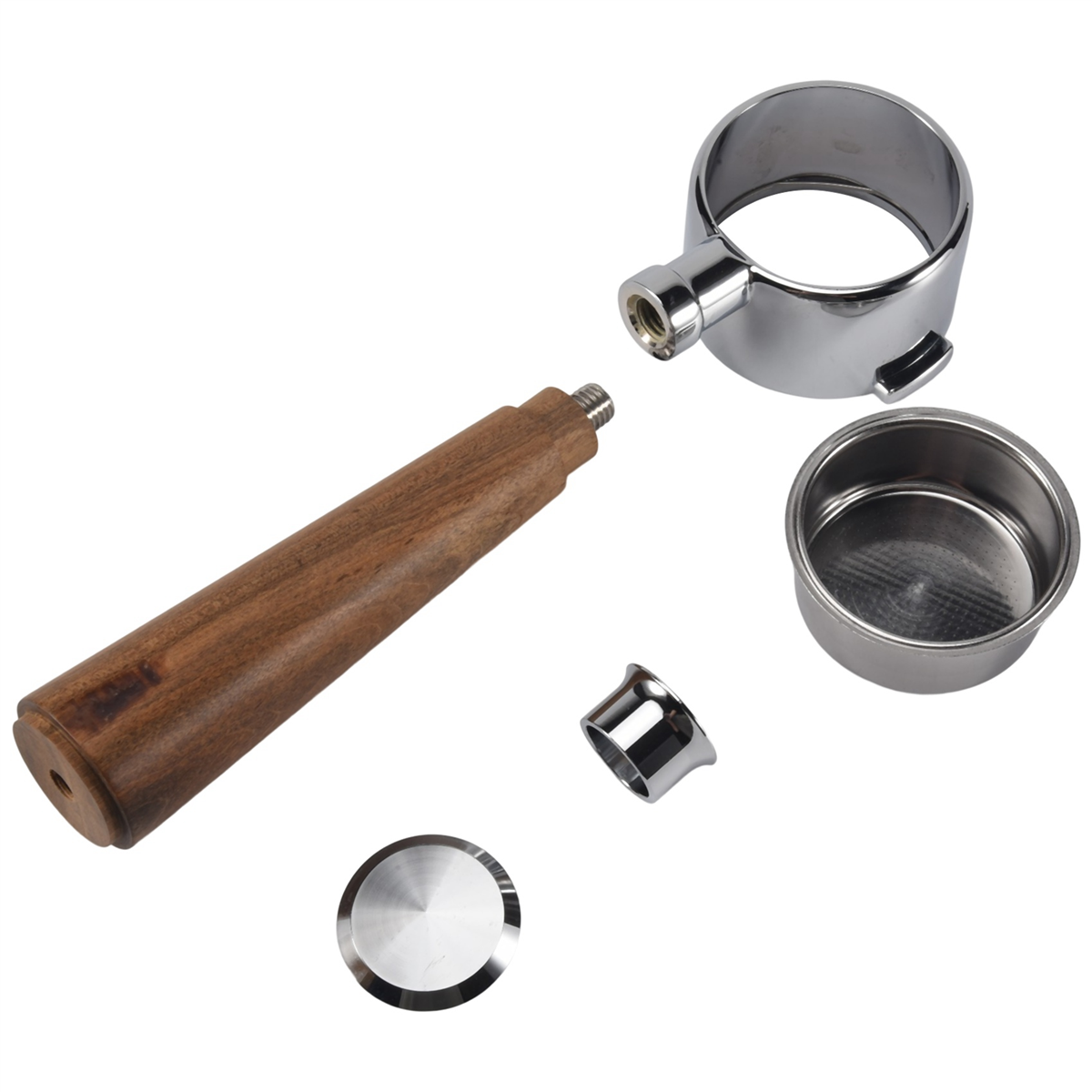 51Mm Portafilter Voor Delonghi Ecp3420/Ec155/Bco430/Ec260, 51Mm Bodemloze Portafilter 2 Oren Handvat Vervangende Onderdelen