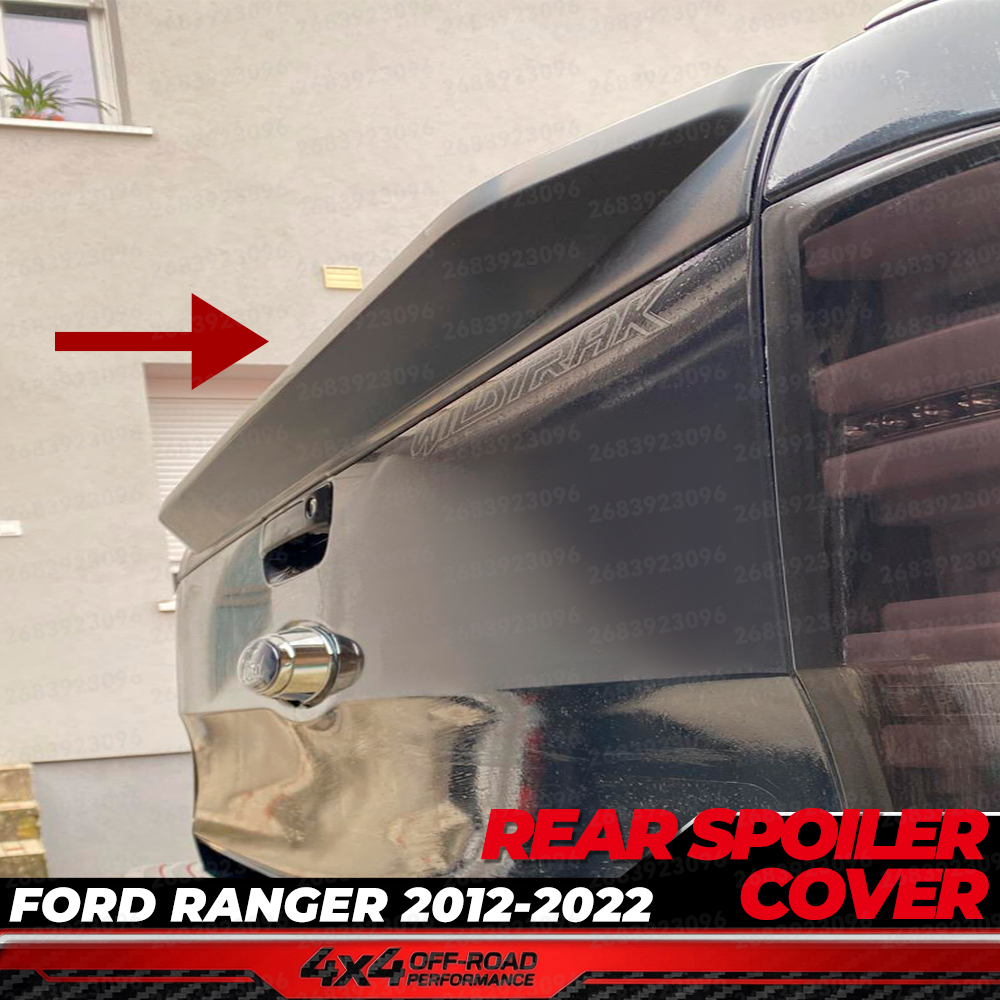 ABS Traseiro Spoiler Tampa Traseira Guarnição para Ford Ranger 2012-2022, Wildtrak Limited, XLT, XLS, Raptor, Estilo de carro