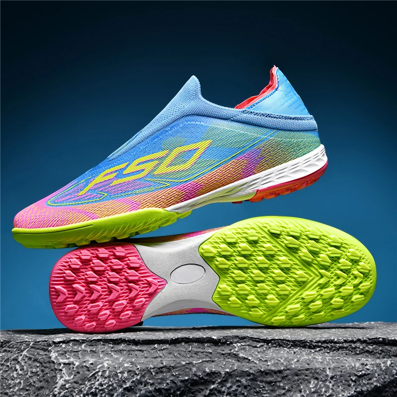 Nuevos zapatos de fútbol para hombre, botas de fútbol antideslizantes para adultos, botines deportivos ultraligeros para interiores, Fg Turf Futsal, cómodos