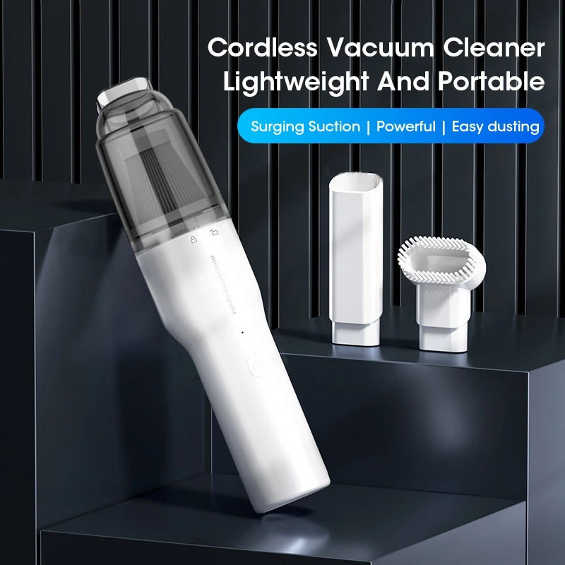 Vacuum Cleaner Mini Car Cleaning Powerful Suction Handheld Car Vacuum Cleaner Rechargeable for Car and Home Auto Vacuum Cleaner