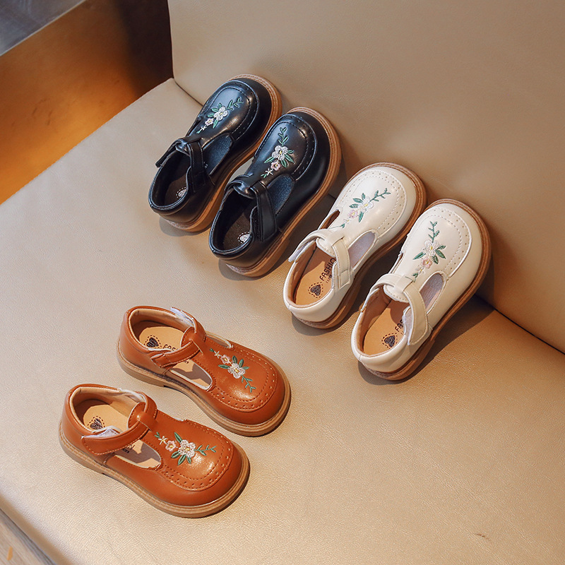 2026 meninas primavera outono crianças sapatos de couro macio do plutônio para a escola da menina crianças princesa vestido sapatos preto, marrom, branco