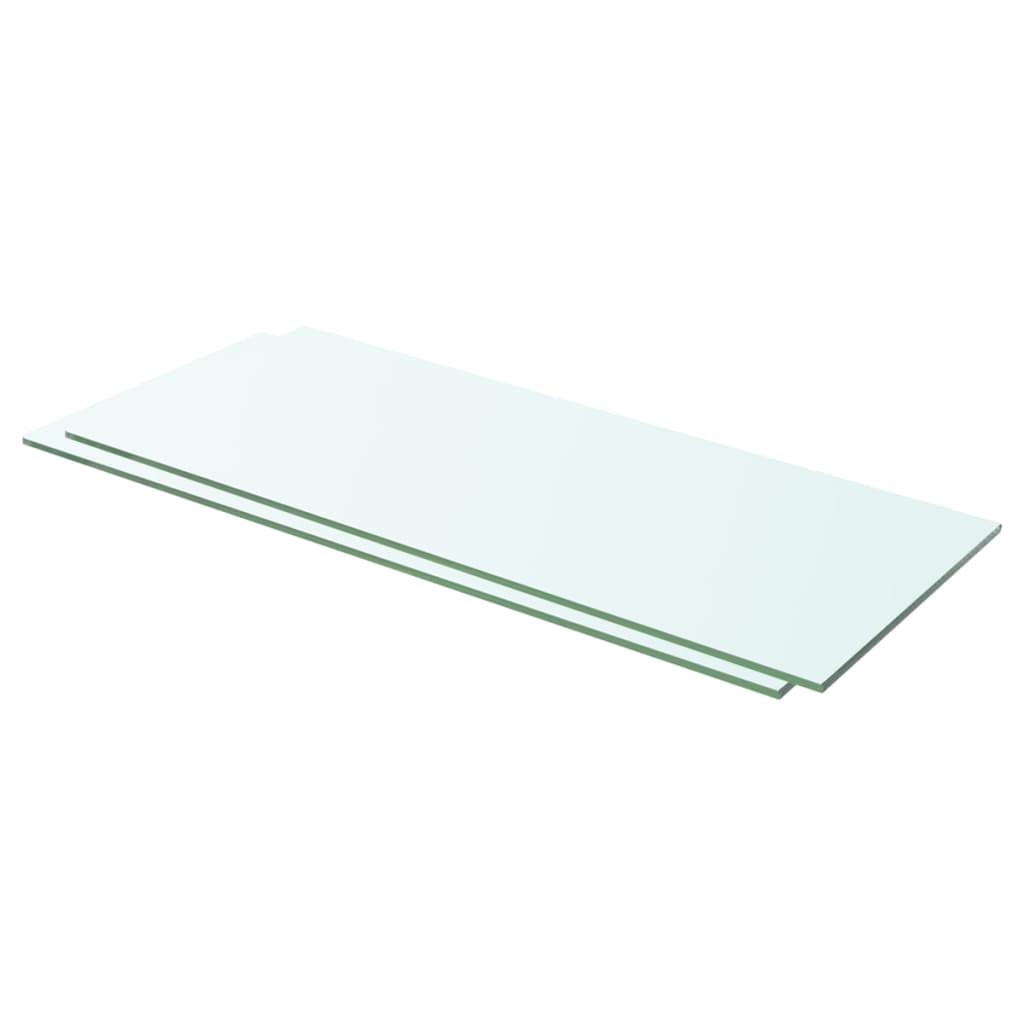 Estantes de vidrio transparente, juego de 2 montados en la pared, 60x20 cm, solución de almacenamiento versátil para decoración del hogar