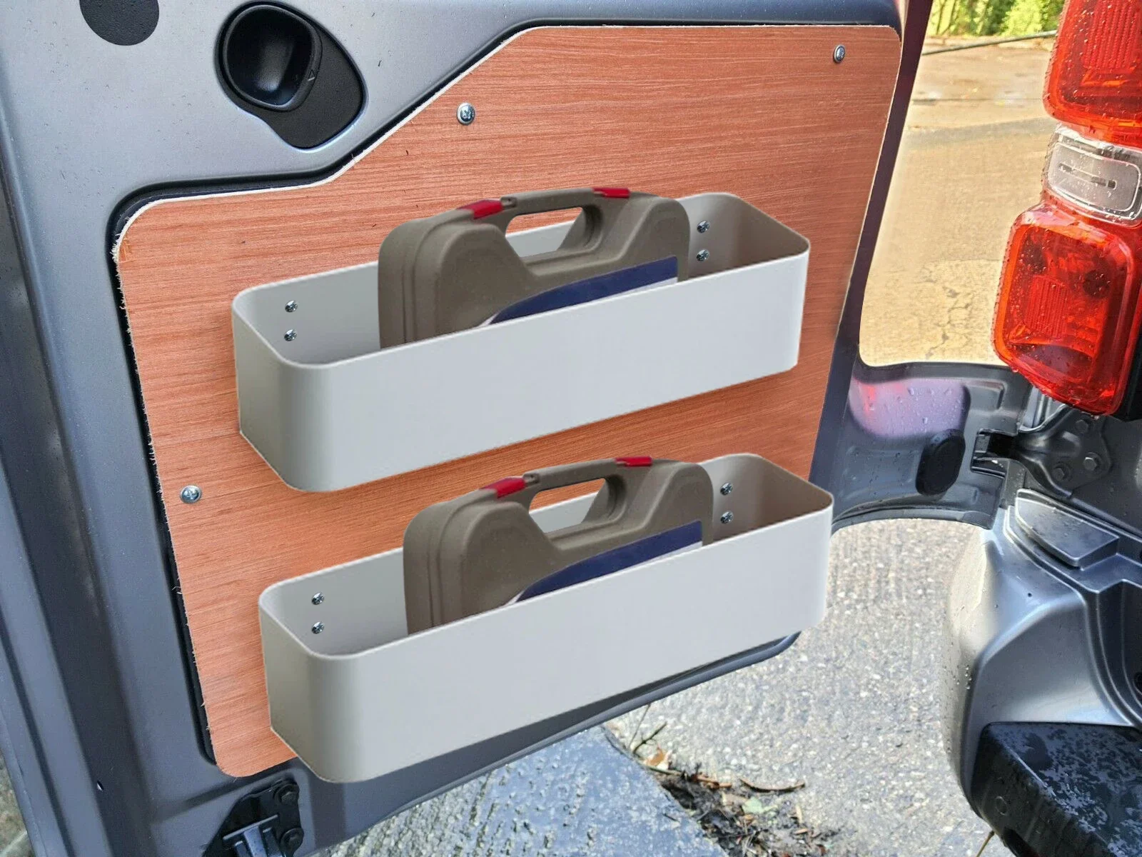 Sangle à cliquet universelle pour le stockage d'outils, boîtes de poche de camping-car, accessoires intérieurs de voiture, caravane, fourgonnette, 2 pièces