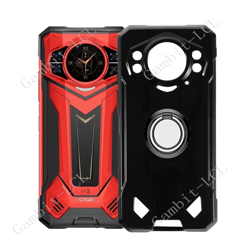 Voor Doogee S200 Plus X S200X S200Plus DoogeeS200 6.72 "Terug Ring Houder Beugel Telefoon Case Zachte Originele Shockproof cover