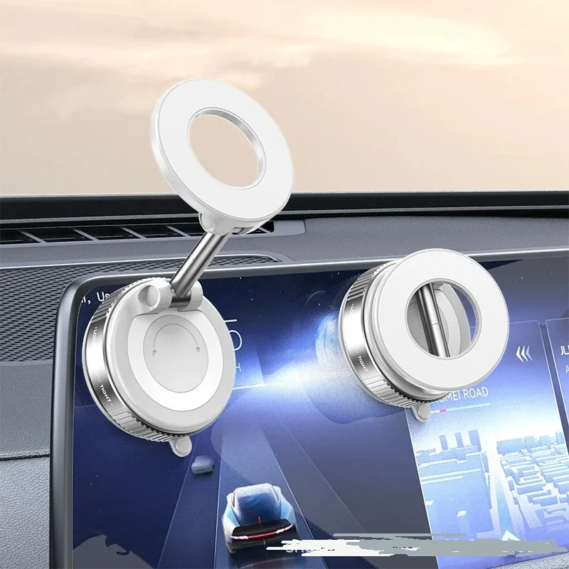 360 °   Suporte magnético giratório do telefone do carro do vácuo novo modelo painel de montagem de vidro multi-cenário suporte de navegação automotiva