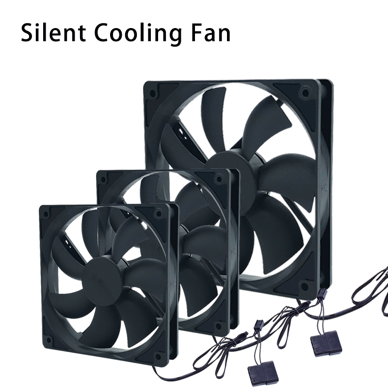 80mm 90mm 120mm Leiser Computerlüfter Leise PC-Lüfter für Computer PC-Gehäuse GPU CPU-Kühler Kühlerkühlung