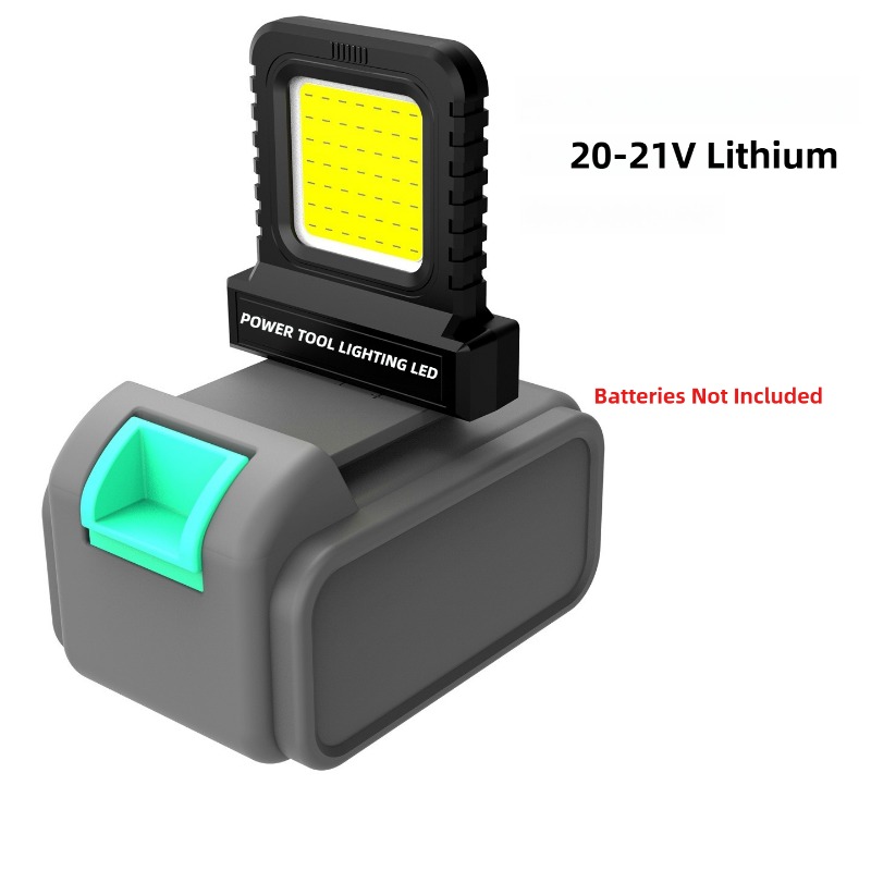 Acessórios para ferramentas elétricas, luz de trabalho led para makita, milwaukee, dewalt, bosch, dayi lomvum zhipu 18v-21v bateria de íon-lítio