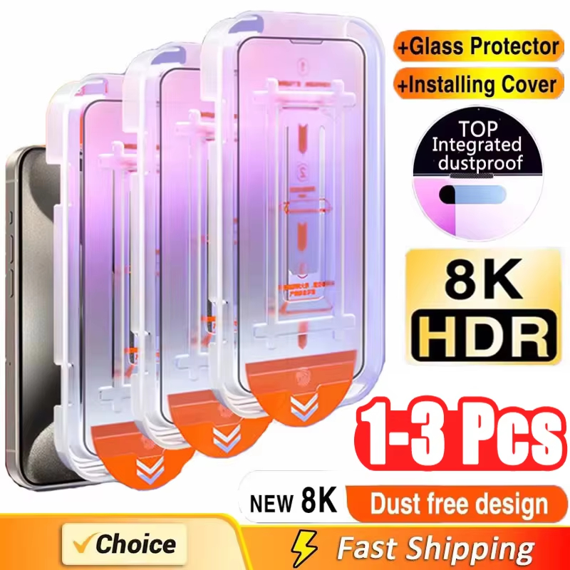 1-3Pcs Oleophobic Coating HD Screen Protector For Xiaomi Poco X6 X7 F5 Pro Redmi Note 13 14 12 11 10 15C F6 X5 M6 Tempered Glass