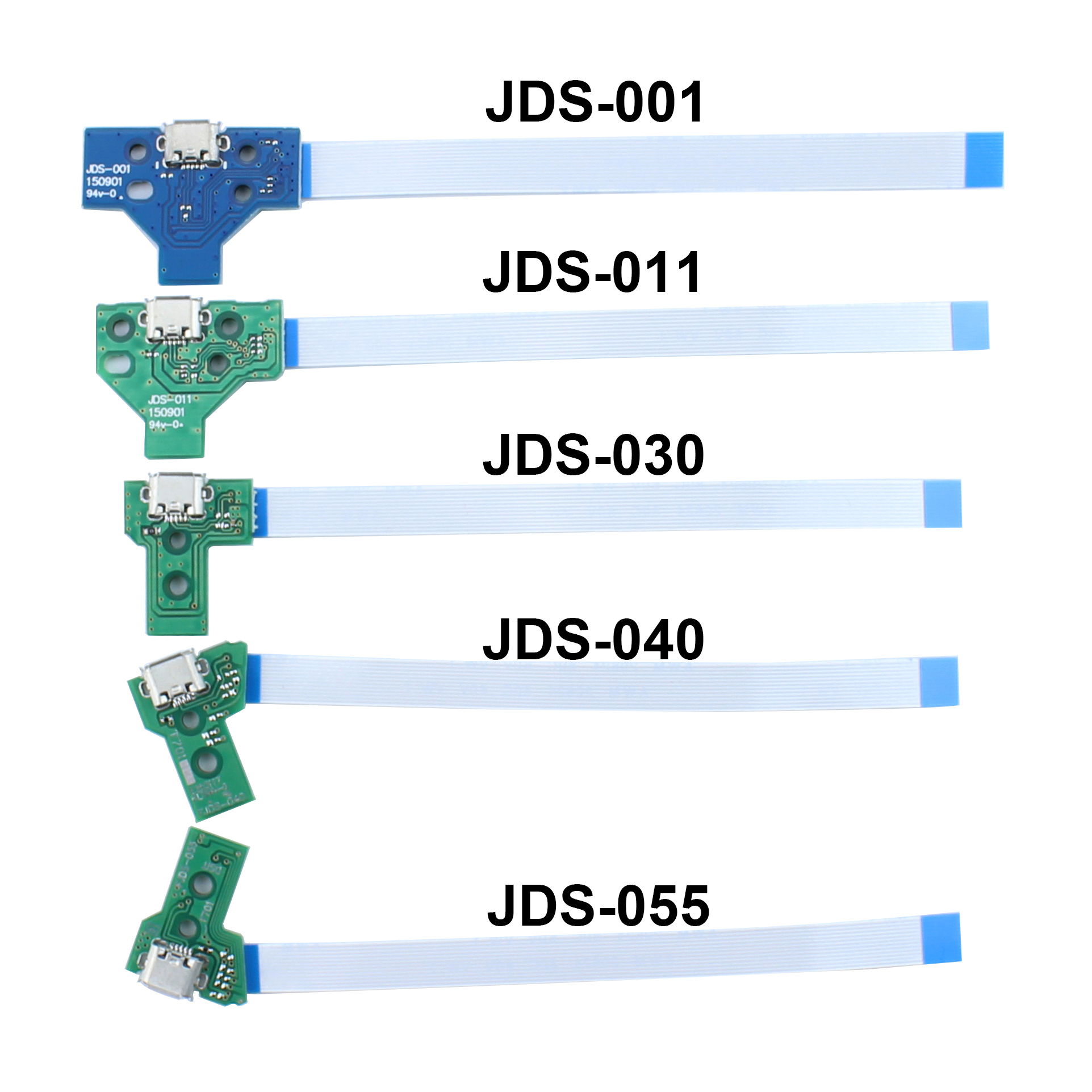 1 Buah Papan Sirkuit Soket Port Pengisi Daya USB untuk Konektor 12Pin JDS 011 030 040 055 14Pin 001 untuk Pengontrol PS4 12P 14P
