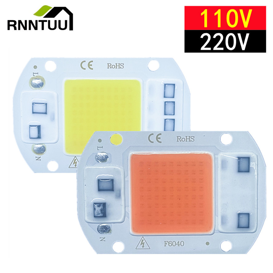 LED 成長 COB チップフィトランプフルスペクトル 110 V/220 V 20 ワット 30 ワット 50 ワット屋内植物苗の成長と花の成長照明