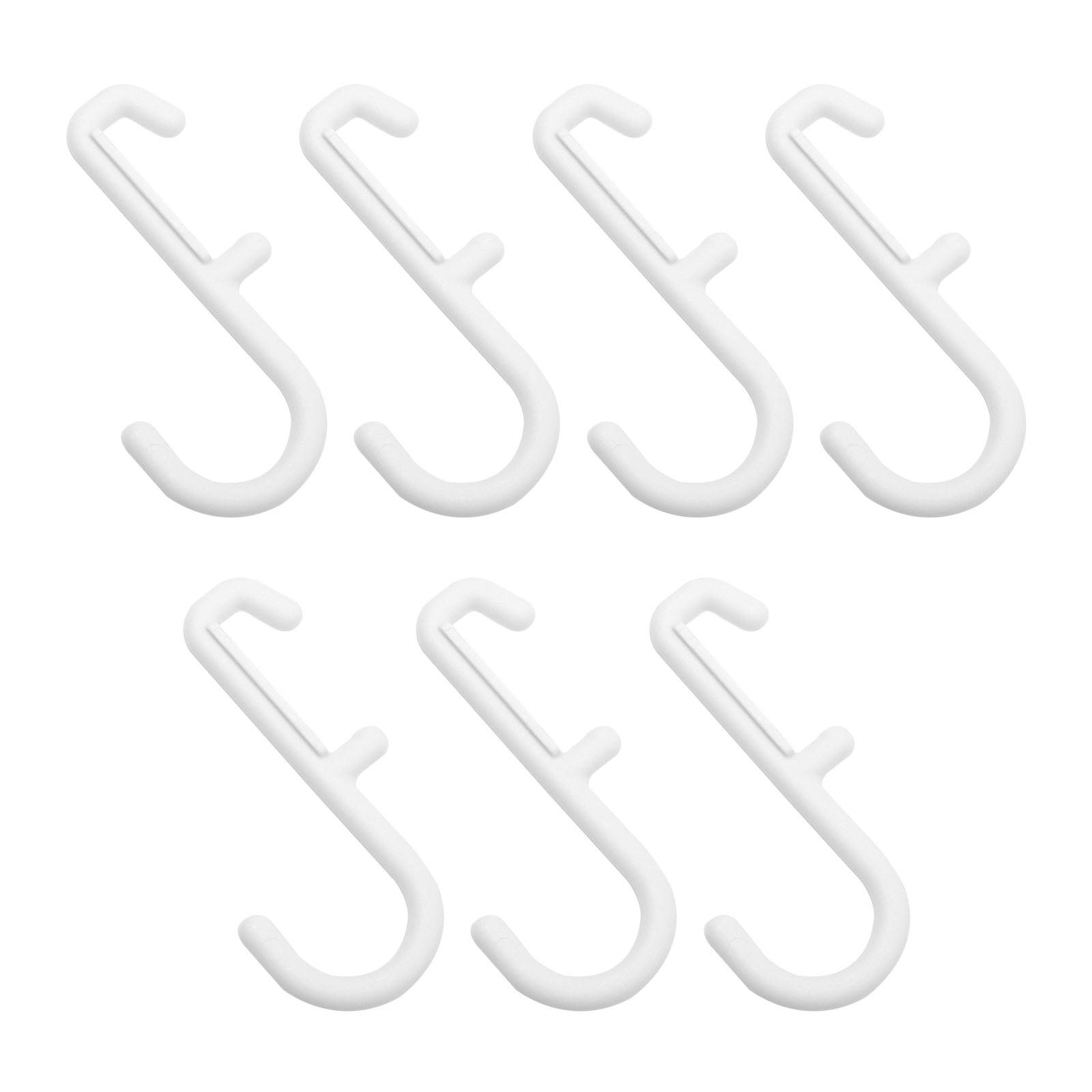 7pcs Peg Board Hooks Commodity Shelf Display Shop Storage Hooks Hanger Plastic Pegboard Hanging Hooks