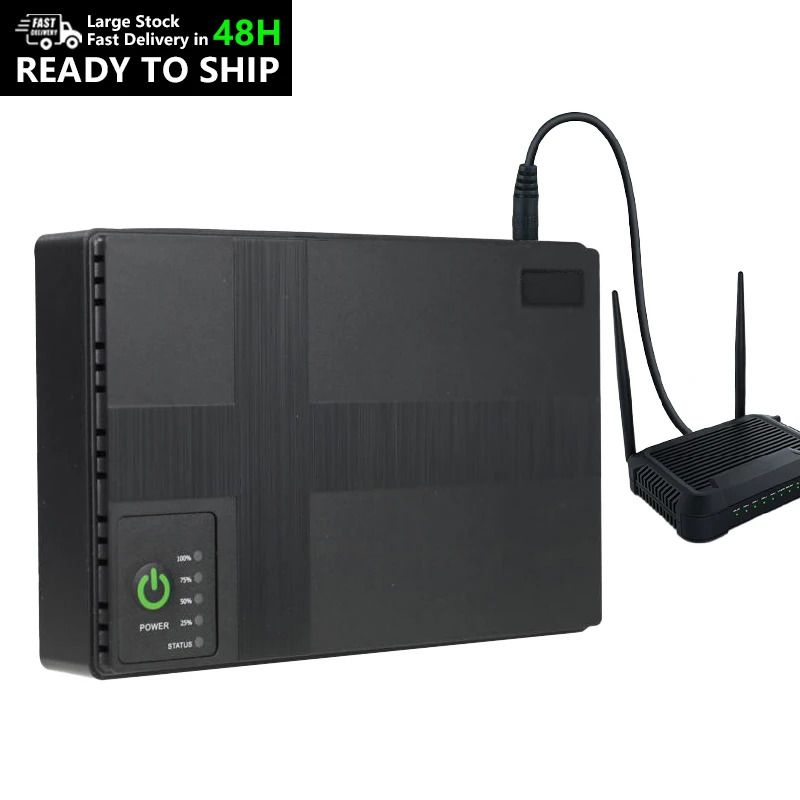 Cwups 5v 9v 12v 15v 24v Dc Poe 10000mah Wifi Router Mini Ups Para Equipo De Internet Ups แบตเตอรี่สํารองสําหรับแล็ปท็อปและโทรศัพท์