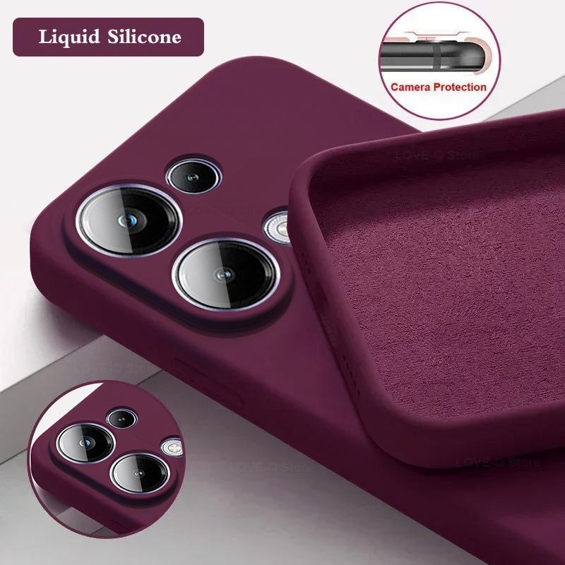 Coque de téléphone en silicone pour Xiaomi, couverture de protection contre les chutes et les collisions, Poco M6 Pro, PocoM6 Pro
