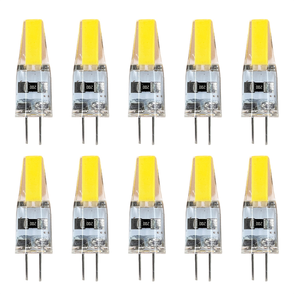 10 ピース/パック調光可能なミニ G4 LED COB ランプ 6 ワット電球 AC DC 12 V 220 V キャンドルライト交換 30 ワット 40 ワットハロゲンシャンデリアスポットライト