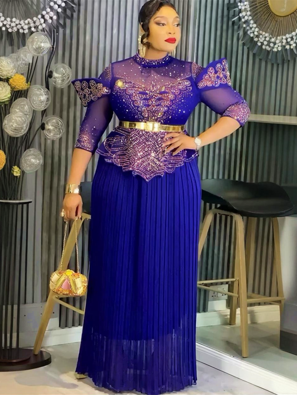 Plus Size African Party Dresses for Women 2026 New Fashion Dashiki Ankara Wedding Evening Gown Elegant Turkey Muslim Maxi Dress
