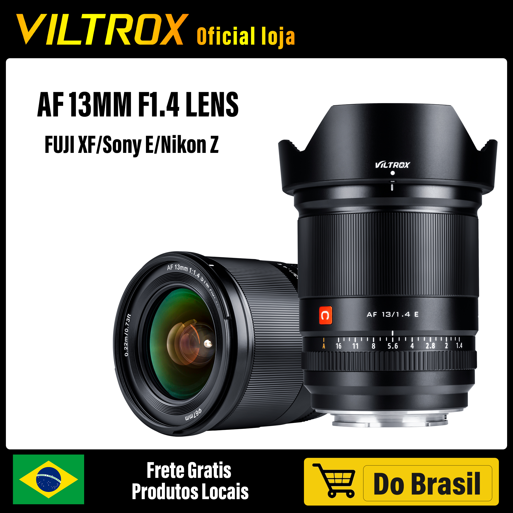 VILTROX 13mm Sony E Nikon Z Fuji X mocowanie obiektywu F1.4 duża przysłona Auto Focus bardzo szeroki kąt APS-C Vlog obiektyw aparatu Z6 Z7 Z50 Z9 Zfc A7M4 ZV-E10 A6600 X-T30 II XS10 X-T4