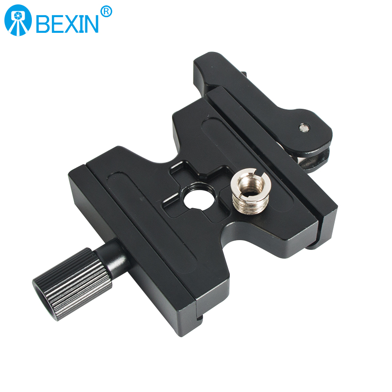 QJ-06 Zacisk płyty montażowej z podwójnym zamkiem Zacisk płyty szybkiego zwalniania Regulowany adapter pokrętła do głowicy kulowej statywu Arca Swiss