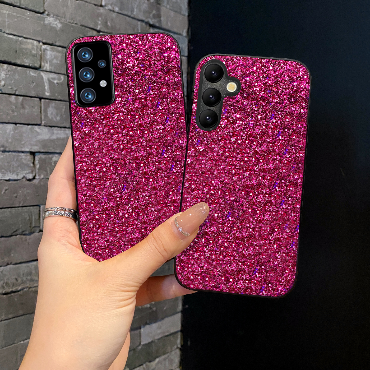 Artificial Bling Diamond Rhinestone Glitter Case for Samsung Galaxy A14 A15 A16 A35 A36 S25 S24 S23 S22 Plus FE Ultra Soft Shell