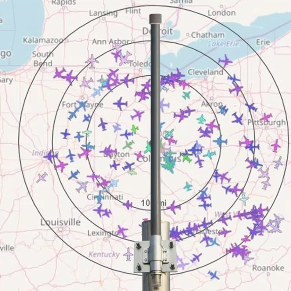 Antena ADS-B para seguimiento de vuelo de 1090MHz y 978MHz, conector SMA Compatible con FlightRadar2 4 y RadarBox FlightStick