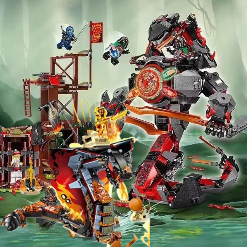 Dawn of Iron Doom Snake Dragon Model Building Blocks Mini Figures City Toys Hadiah untuk Anak Laki-Laki