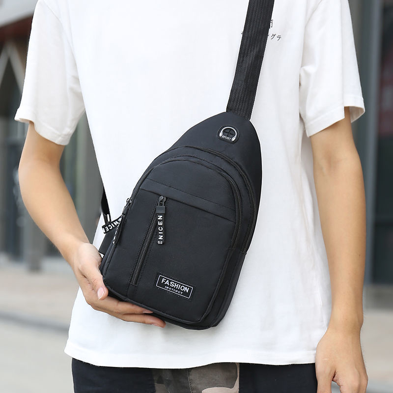 Novos homens sacos de ombro saco peito multifuncional crossbody sacos viagem sling saco